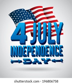 USA design over gray background, vector illustration