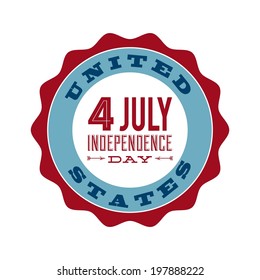 USA design over gray background, vector illustration