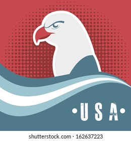 usa design over red background vector  illustration