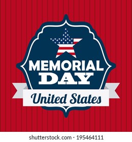 USA design over red background, vector illustration