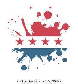 usa design over  white background vector illustration