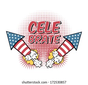 usa design over  white background vector illustration