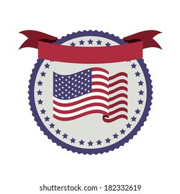 usa design over white  background vector illustration