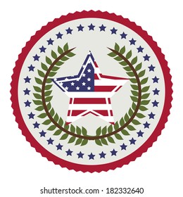 usa design over white  background vector illustration
