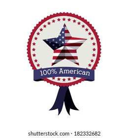 usa design over white  background vector illustration