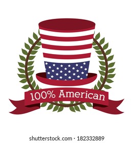 usa design over white  background vector illustration