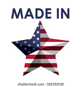 usa design over white background vector illustration