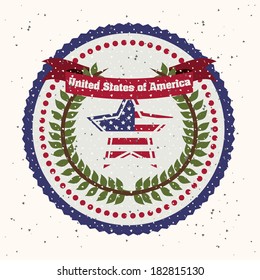 usa design over  white background vector illustration 