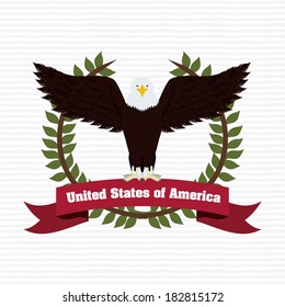 usa design over white  background vector illustration 