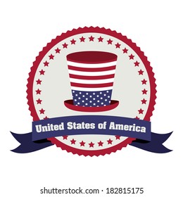 usa design over  white background vector illustration 