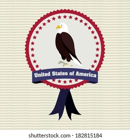 usa design over  white background vector illustration 