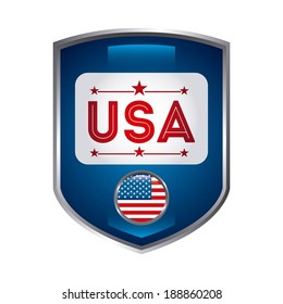 USA design over white background, vector illustration