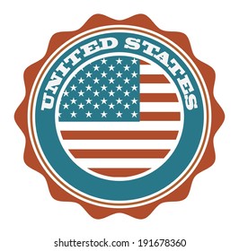 USA design over white background, vector illustration