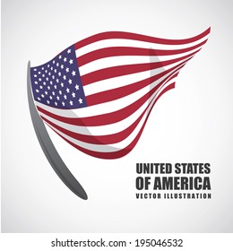 USA design over white background, vector illustration