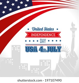 USA design over white background, vector illustration