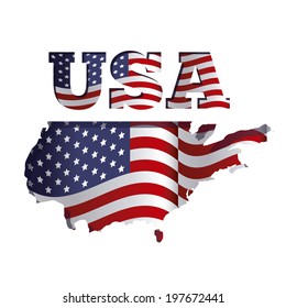 USA design over white background, vector illustration