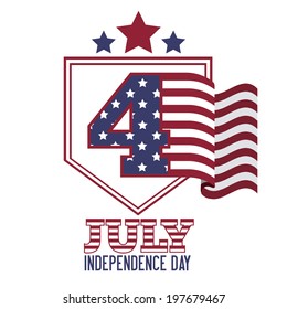 USA design over white background, vector illustration
