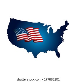 USA design over white background, vector illustration