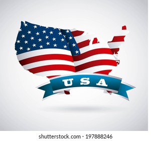 USA design over white background, vector illustration