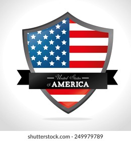 USA design over white background, vector illustration.