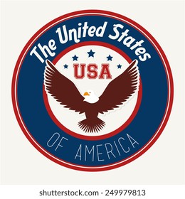 USA design over white background, vector illustration.