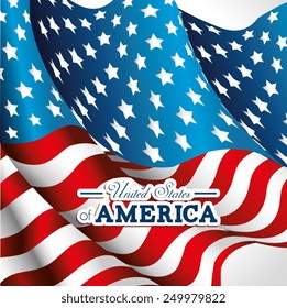 USA design over white background, vector illustration.