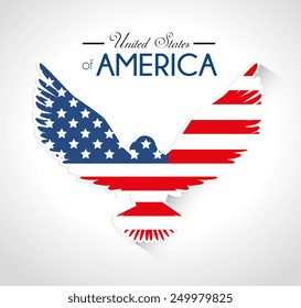 USA design over white background, vector illustration.