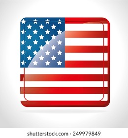 USA design over white background, vector illustration.