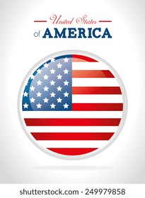 USA design over white background, vector illustration.