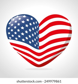 USA design over white background, vector illustration.