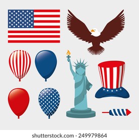 USA design over white background, vector illustration.