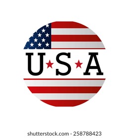 USA design over white background, vector illustration.