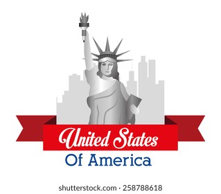 USA design over white background, vector illustration.