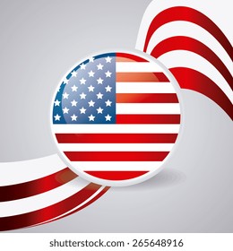 USA design over white background, vector illustration.