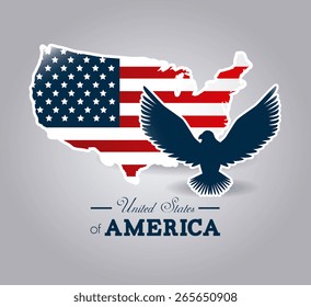 USA design over white background, vector illustration.