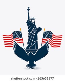 USA design over white background, vector illustration.