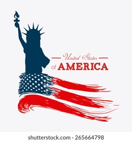 USA design over white background, vector illustration.