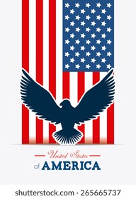 USA design over white background, vector illustration.