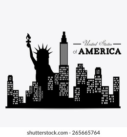 USA design over white background, vector illustration.
