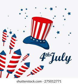 USA design over white background, vector illustration.