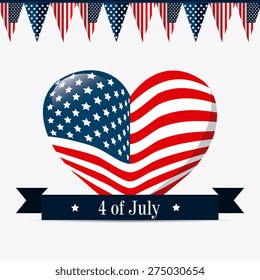 USA design over white background, vector illustration.