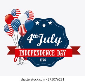 USA design over white background, vector illustration.