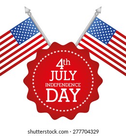 USA design over white background, vector illustration.