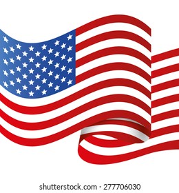 USA design over white background, vector illustration.