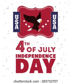 USA design over white background, vector illustration