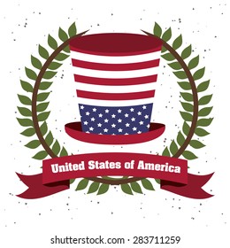 USA design over white background, vector illustration