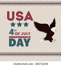 USA design over white background, vector illustration