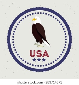 USA design over white background, vector illustration