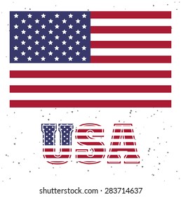 USA design over white background, vector illustration