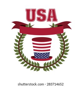 USA design over white background, vector illustration